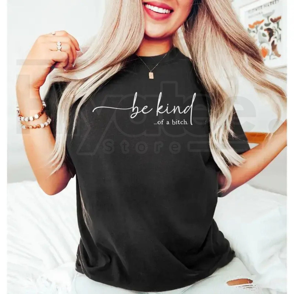 "Be Kind... Of A Bitch" – Edgy Sassy Statement Graphic Top