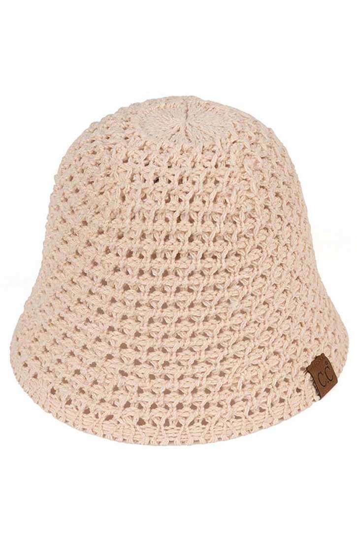 C.C Solid Knit Bucket Hat