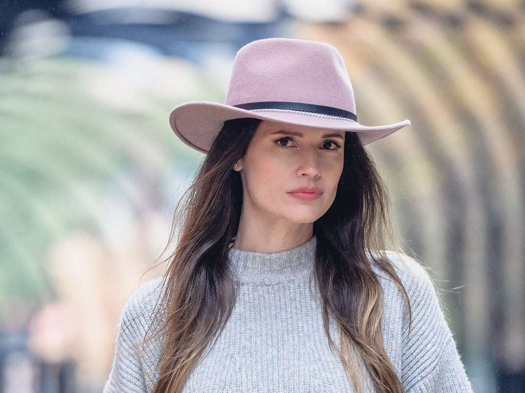 Outdoor Merino Wool for Woman Felt Hat Cattle Queen