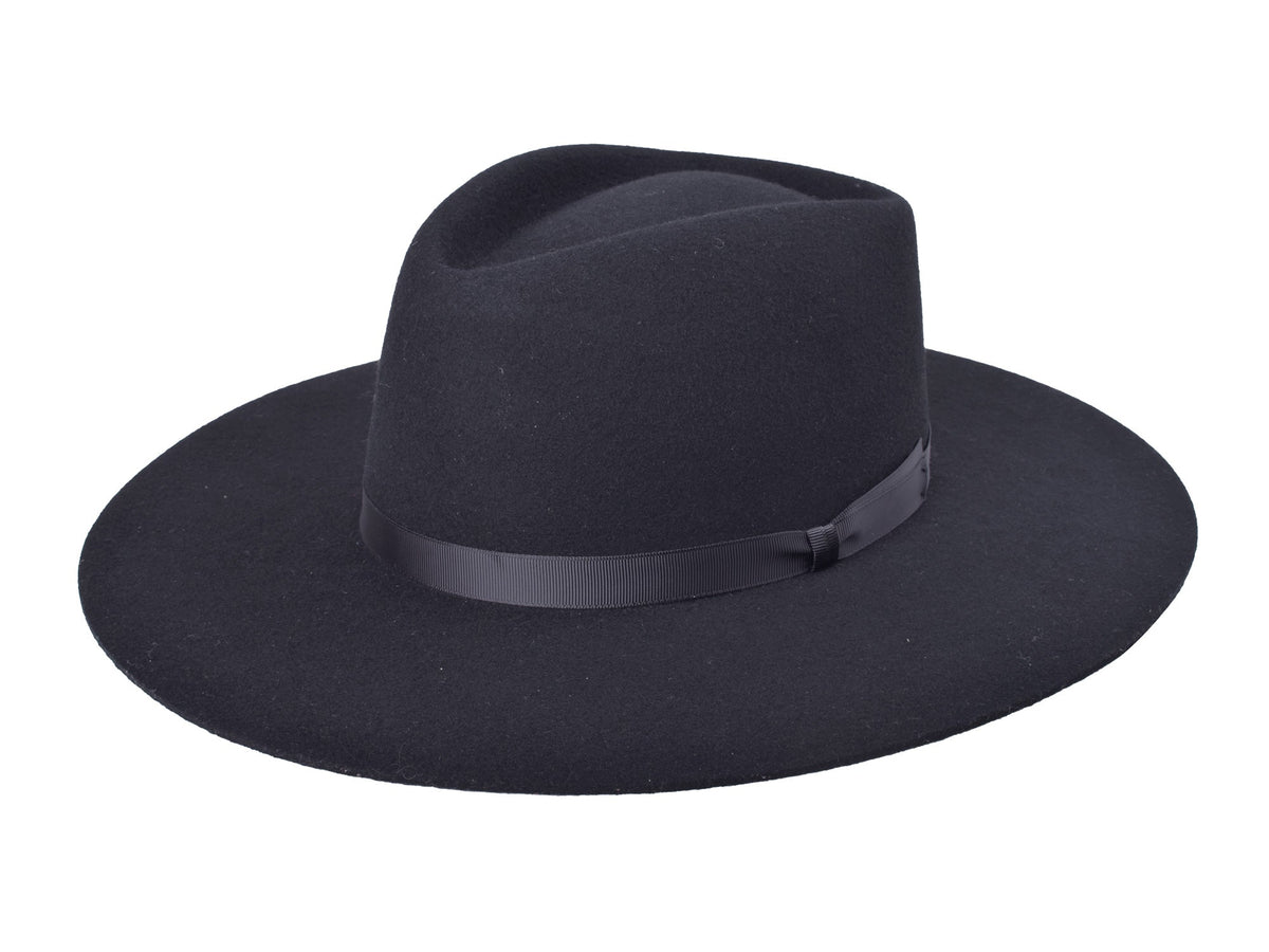 Wool Felt Flat Brim Hat Trendly Giza
