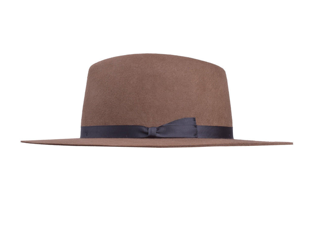 Wool Felt Flat Brim Hat Trendly Giza
