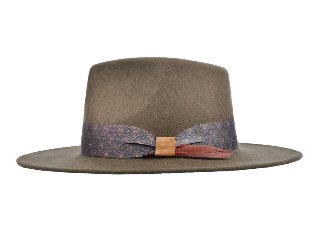 Wool Felt Flat Brim Hat Trendly Gypsy