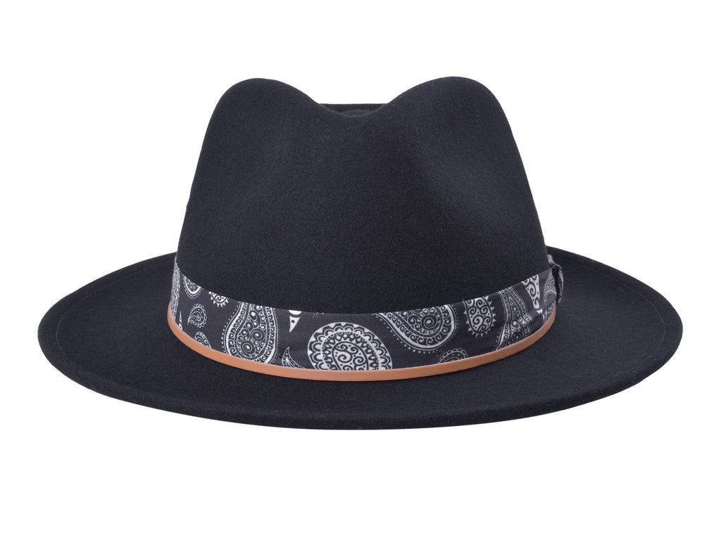 Casual Wool Felt Fedora Hat Lash