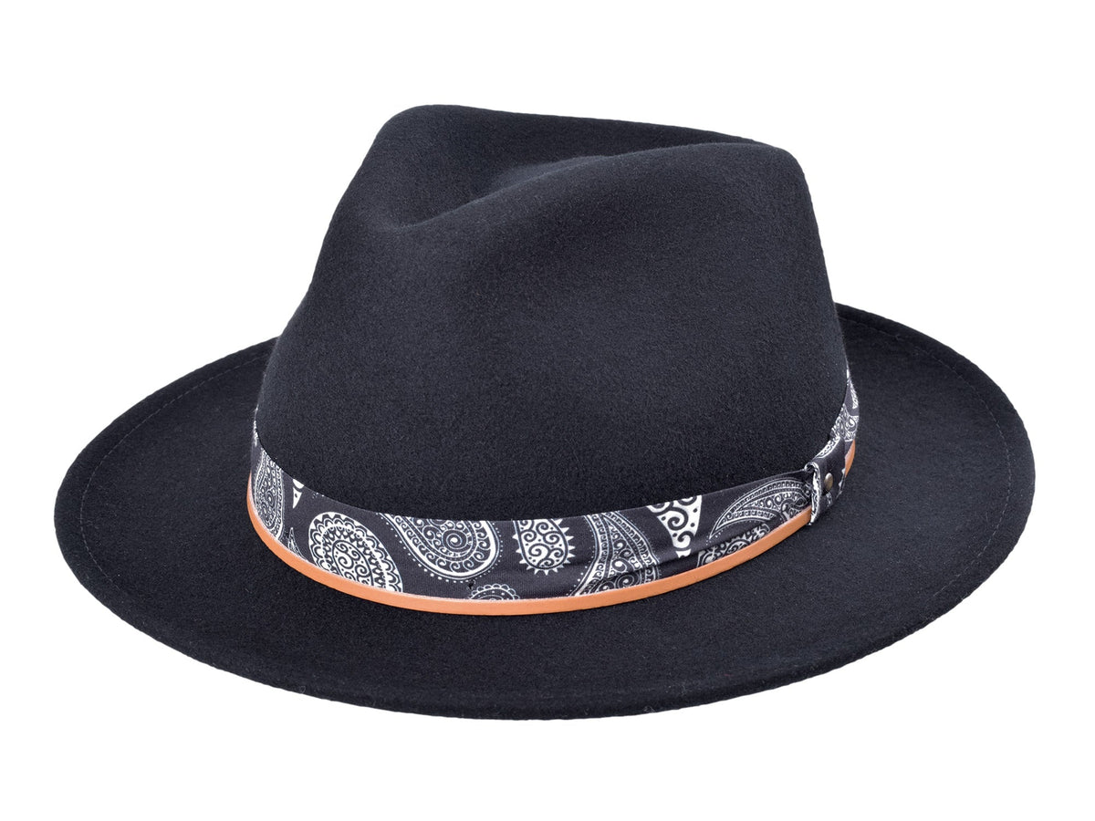Casual Wool Felt Fedora Hat Lash