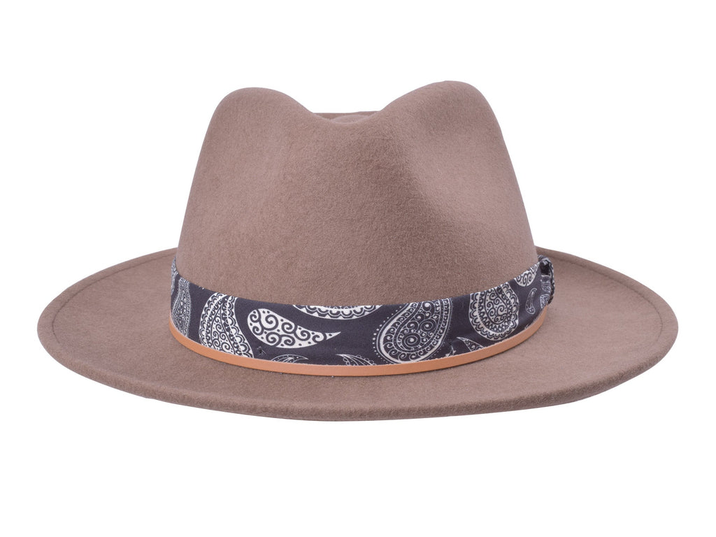 Casual Wool Felt Fedora Hat Lash