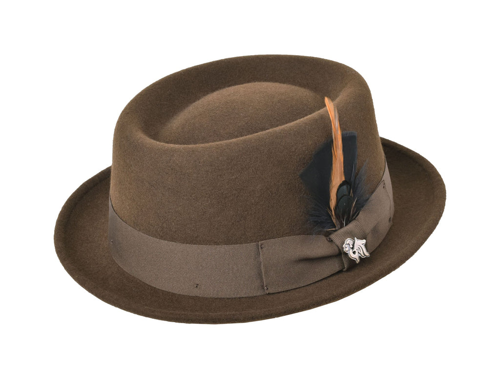 Wool Felt Classic Hat Pork Pie Stingy