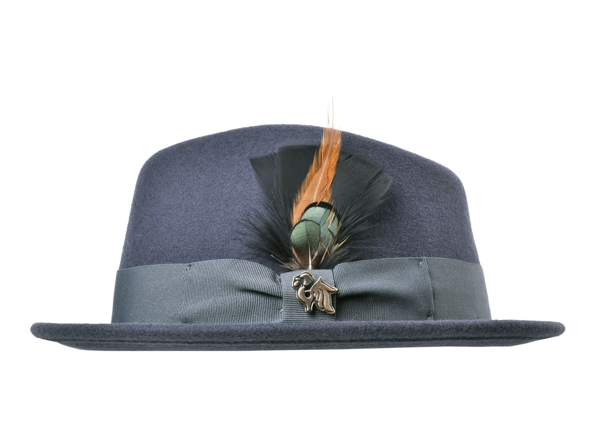 Wool Felt Fedora Hat Classic Roma Stingy