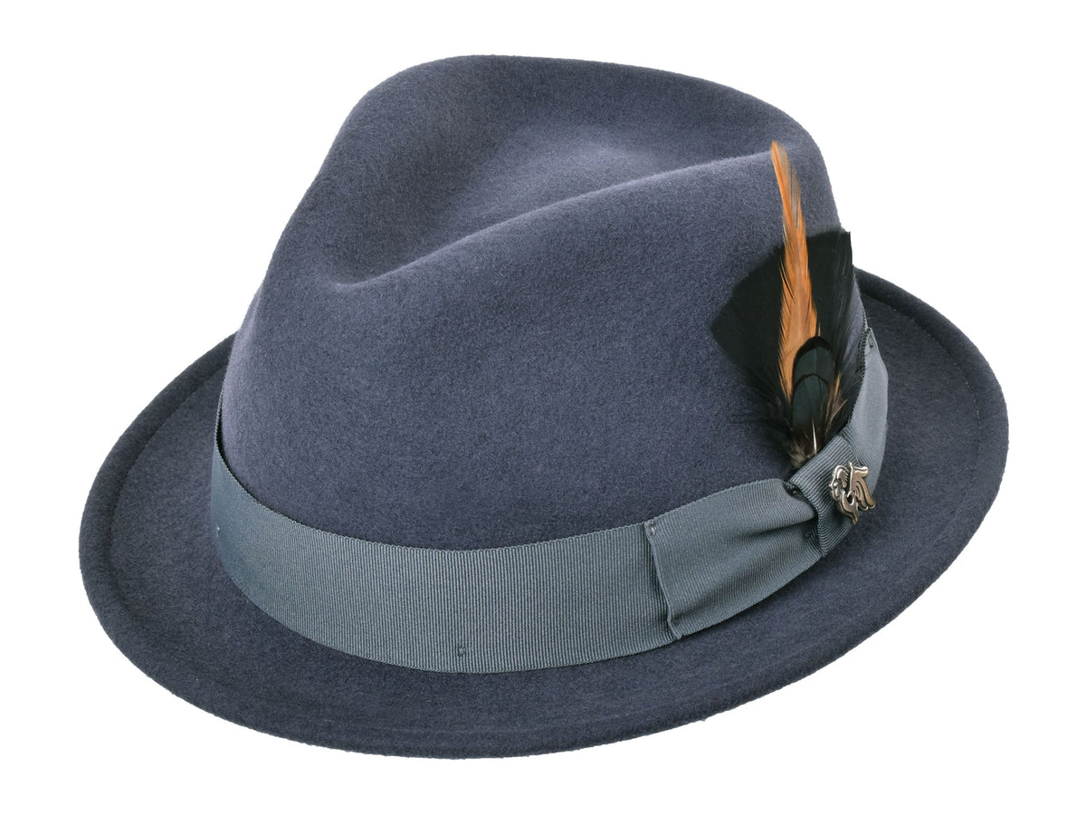 Wool Felt Fedora Hat Classic Roma Stingy