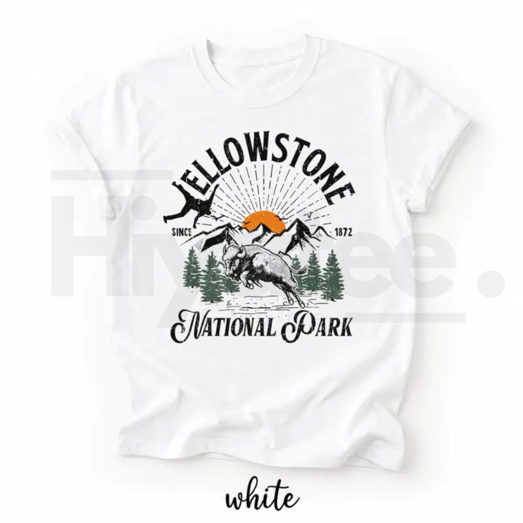 Bison Yellowstone National Park Shirt – Family Trip Matching Camp Tee