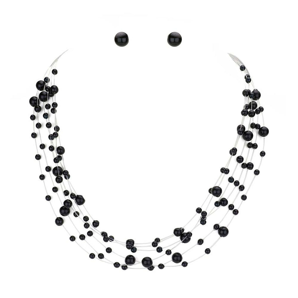 Galactic Pearl Collar Necklace
