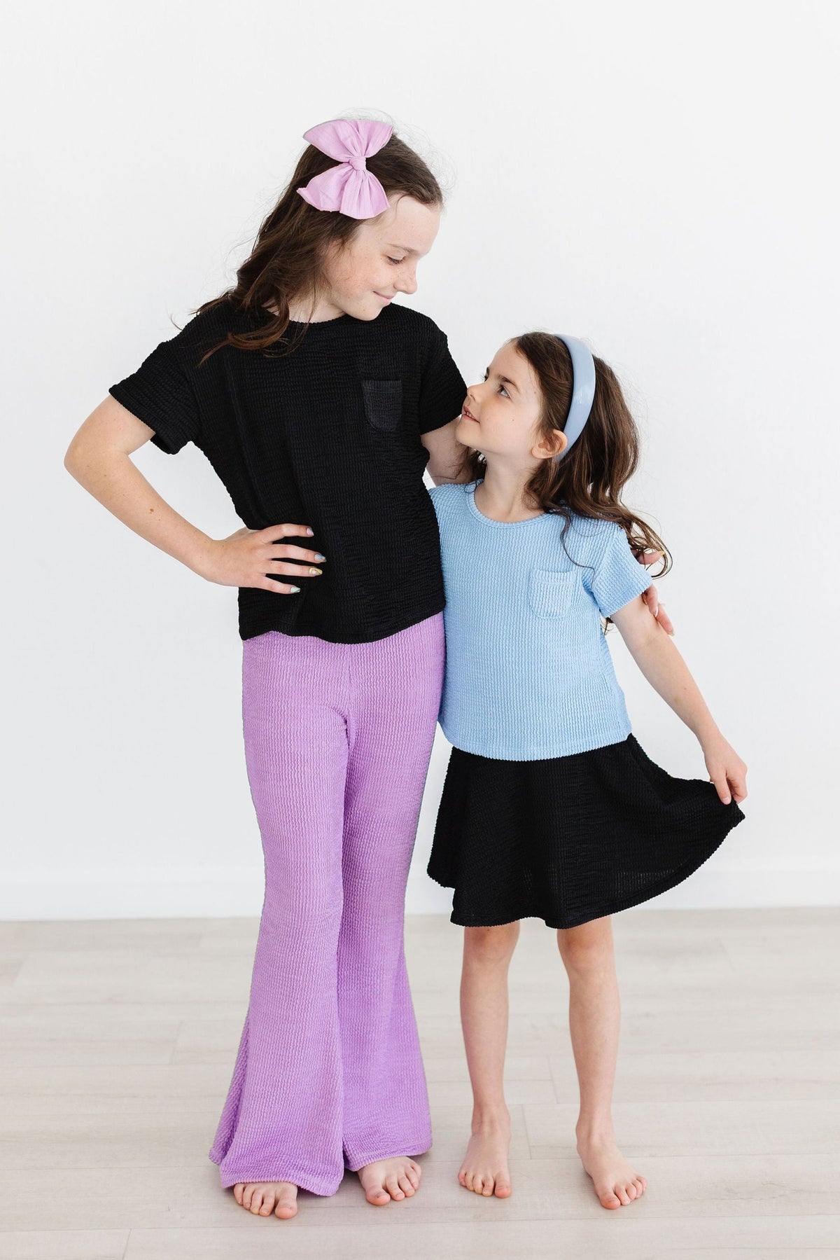 Black Scrunchy Twirl Skort