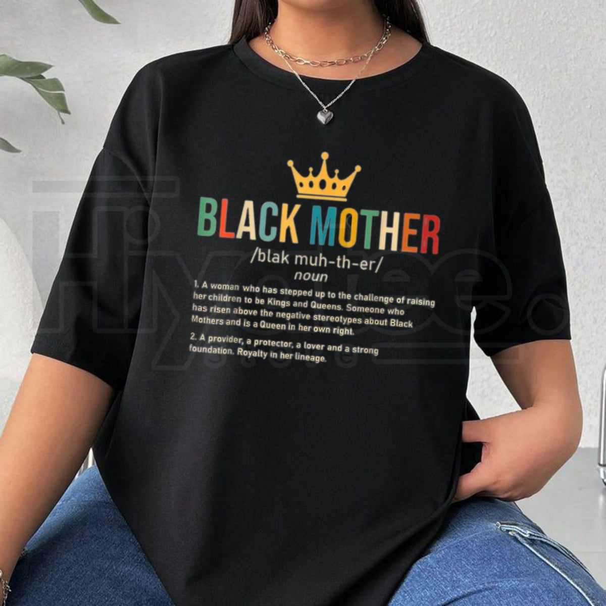 "Black Mother Definition" – African American Mom Heritage Top