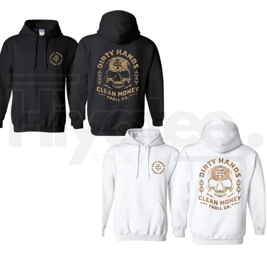 Bold Skull Graphic Pullover Hoodie