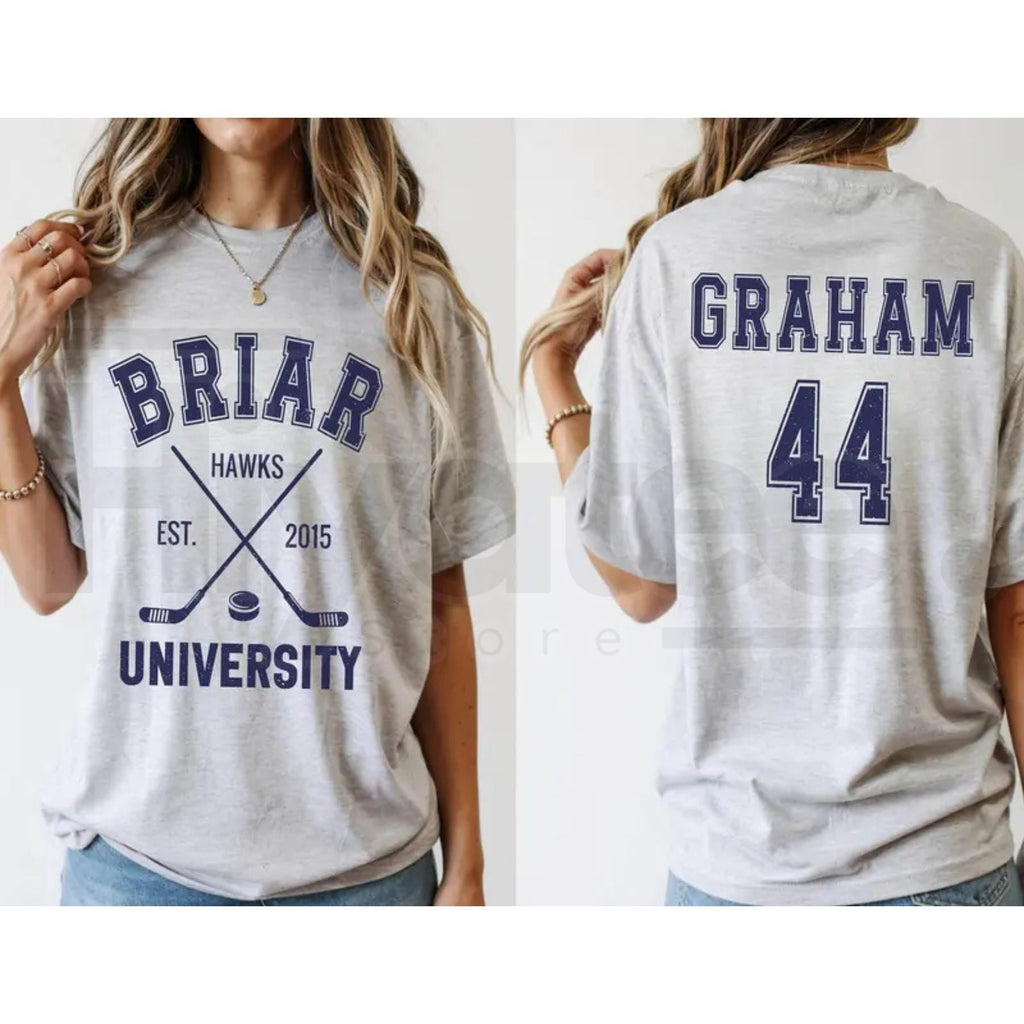Briar U Hockey T-Shirt – Off-Campus Romance Book Club Graphic Tee