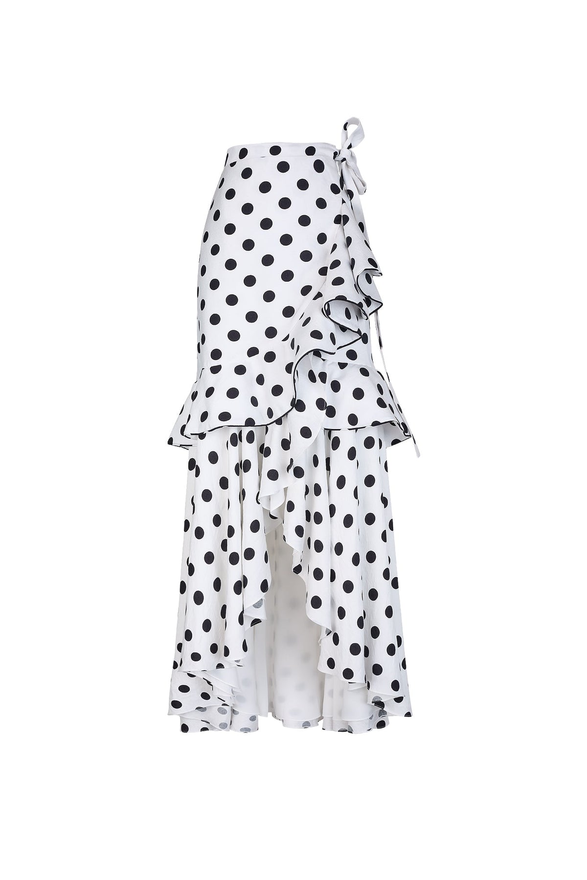 COSTANERA SKIRT IN WHITE POLKA DOTS