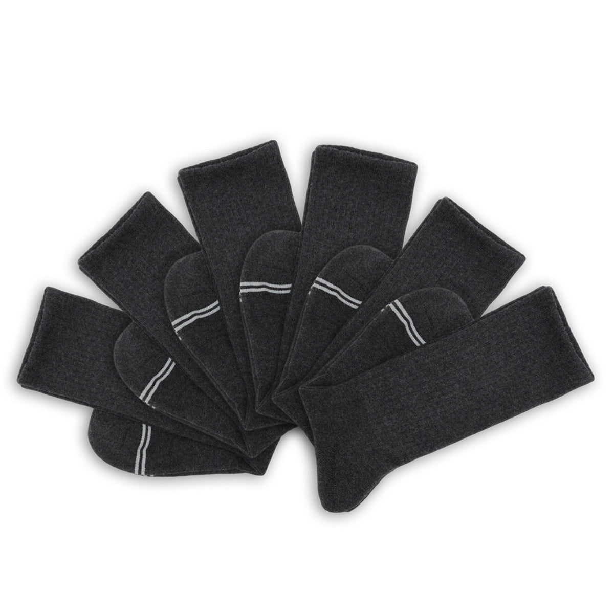 Charcoal Casual Crew 6-Pack