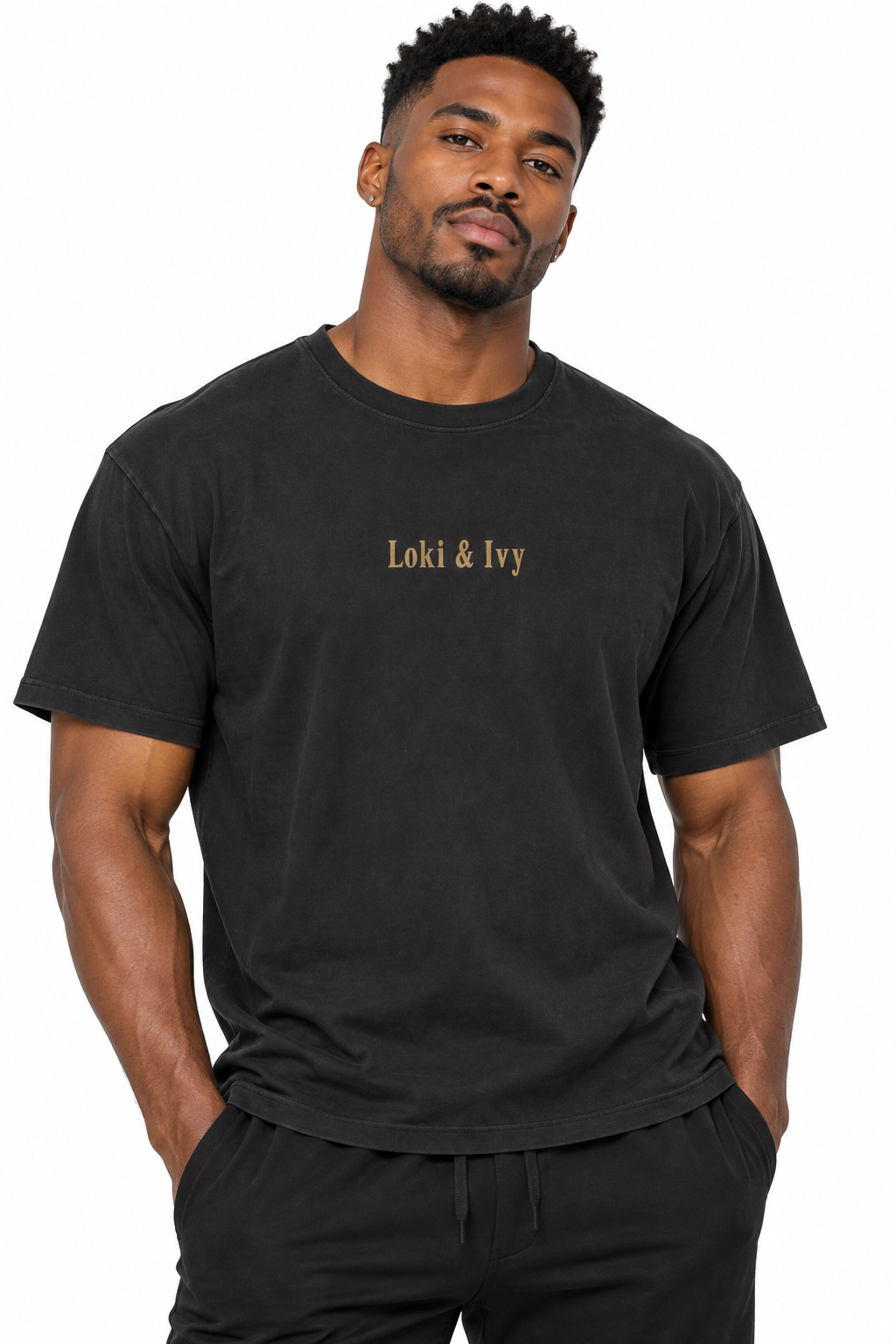 Loki & Ivy Gold Edition Vintage Washed Oversized Cotton T-Shirt