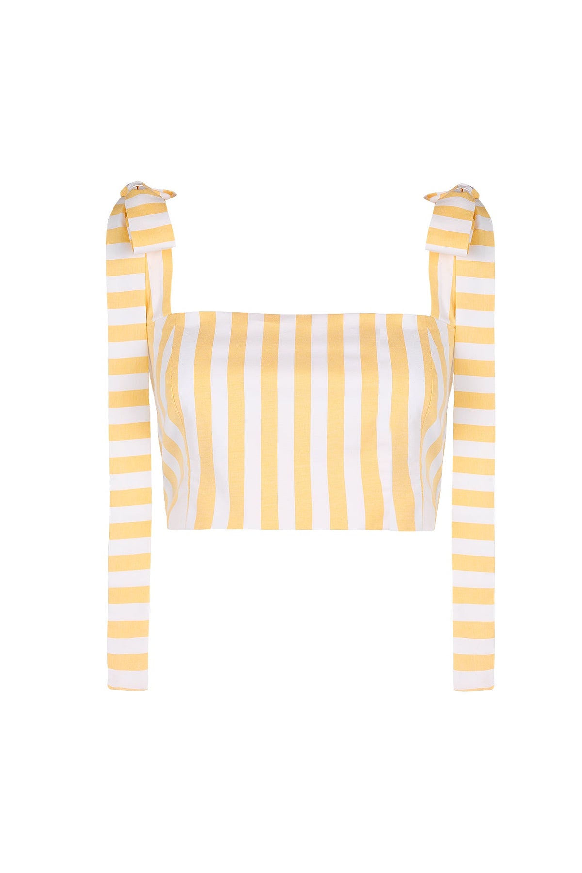 MIMOSA TOP IN YELLOW STRIPES