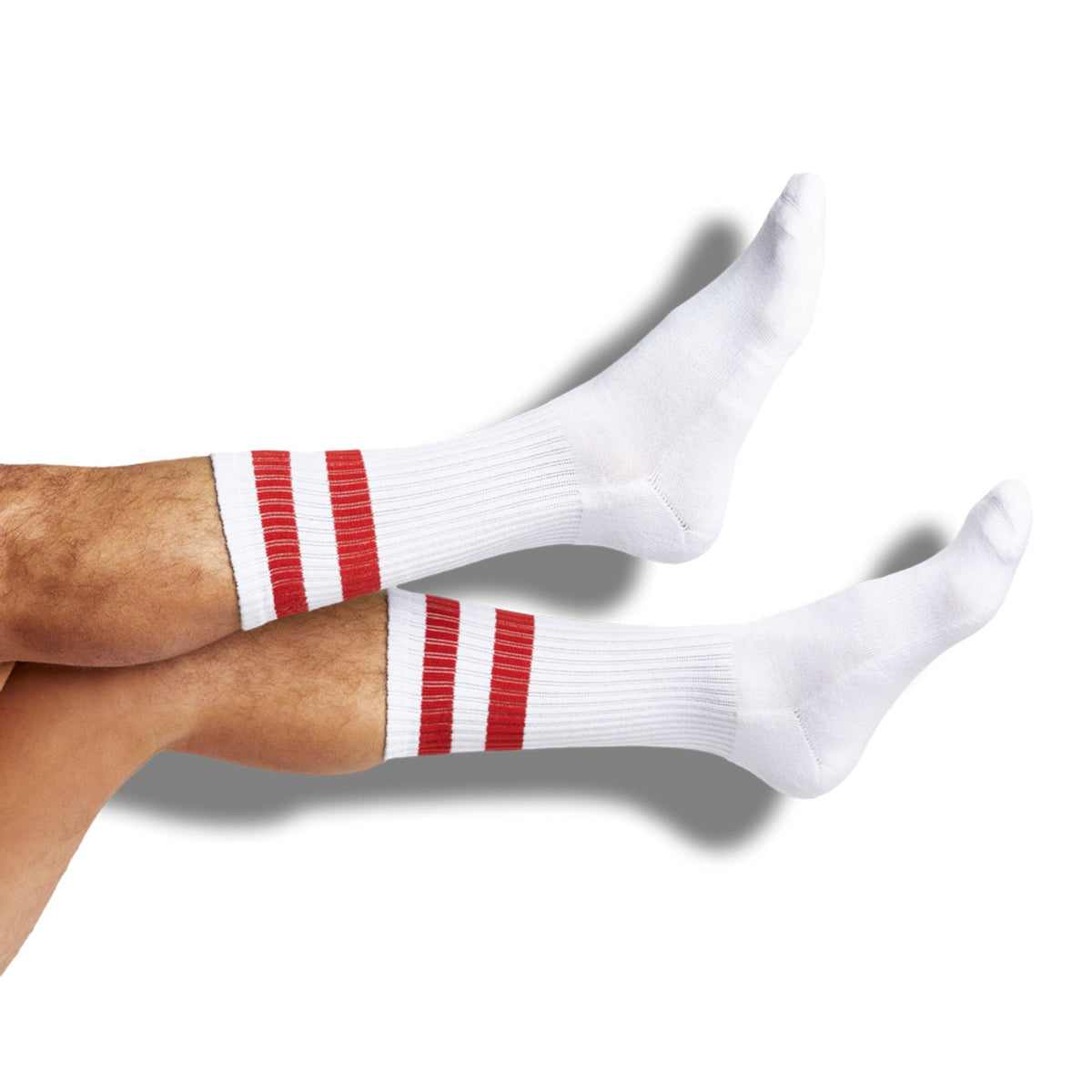 Crimson / White Mixed Socks 4 Pack -A