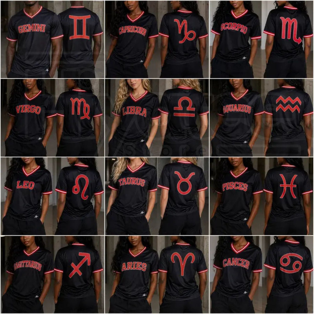 Custom Zodiac Astrology Breathable Athletic Jersey – Summer Sports Apparel
