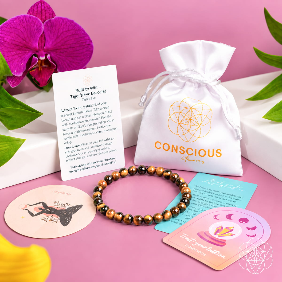 Built to Win – 7A Grade Tiger’s Eye Bracelet | 6mm