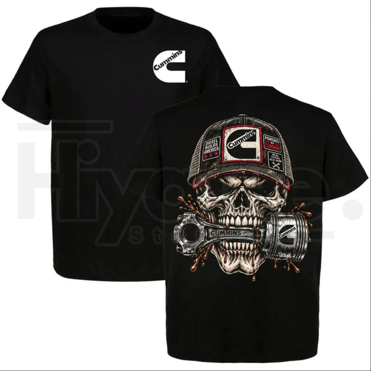 Diesel Skull T-Shirt – American Trucker Graphic Tee