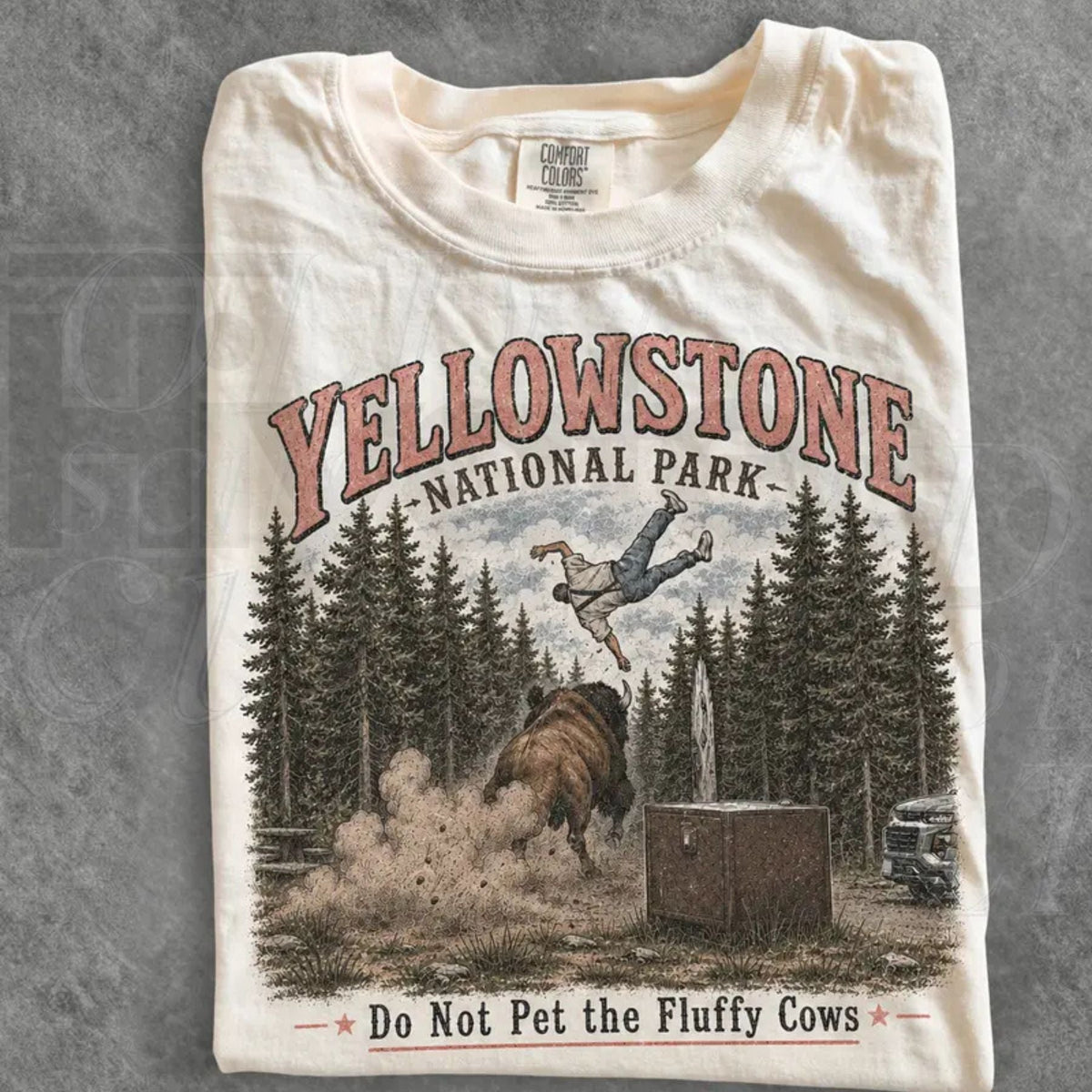 Do Not Pet The Fluffy Cows T-Shirt – Yellowstone National Park Shirt