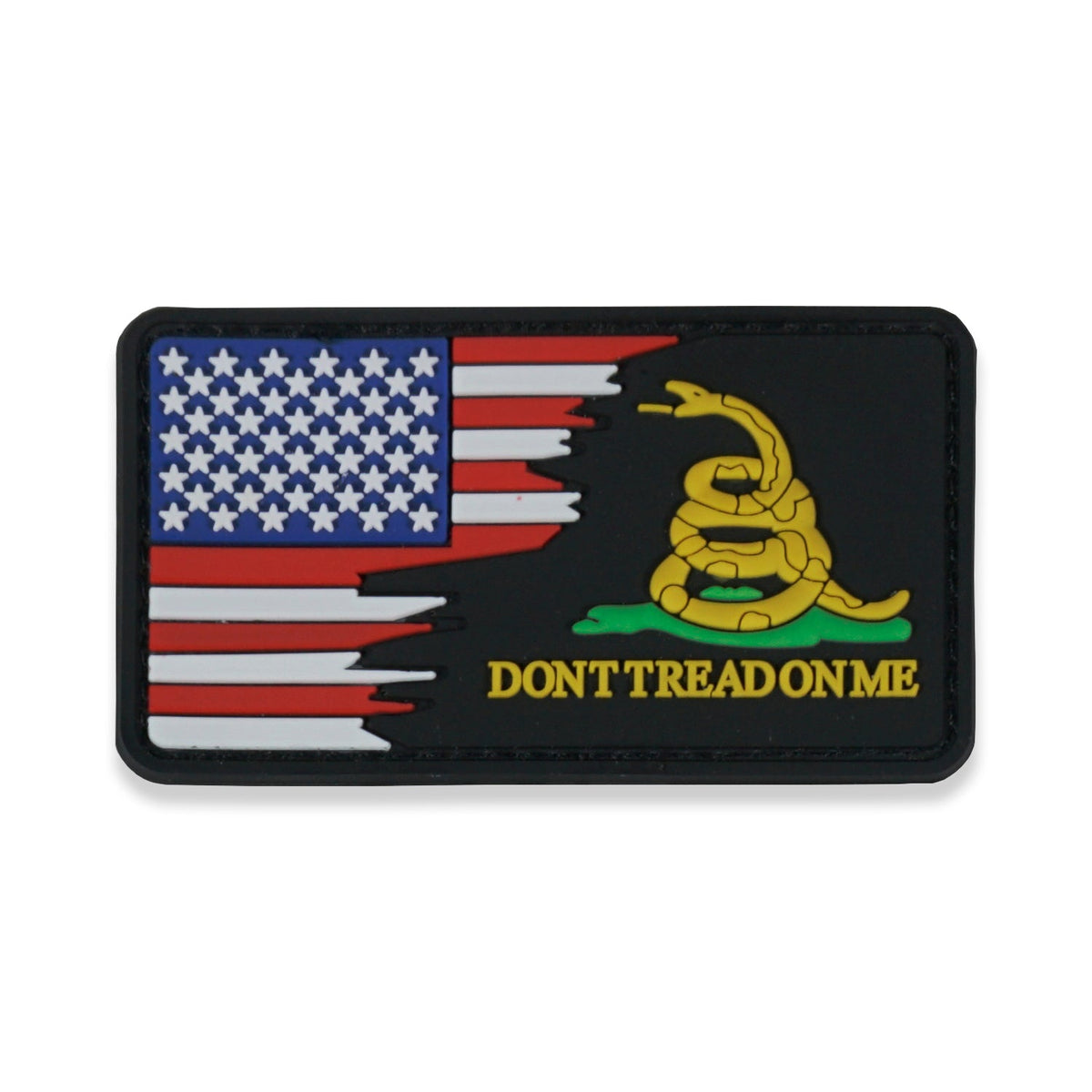 Don't Tread On Me Tattered Flag Patch