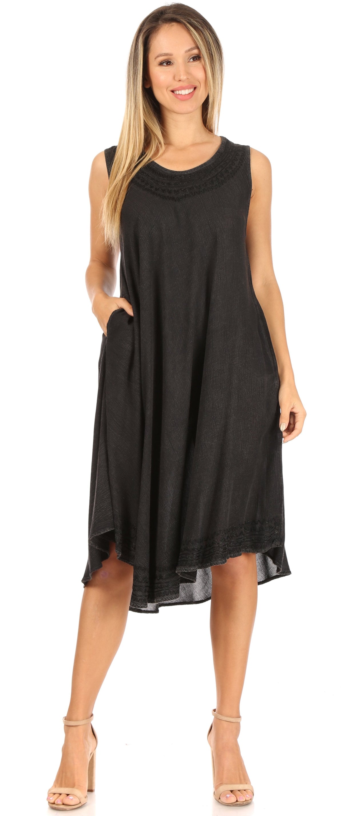 Sakkas Everyday Essentials Caftan Tank Dress / Cover Up