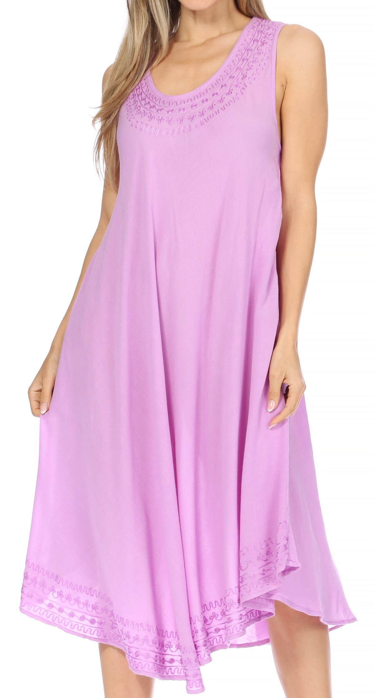 Sakkas Everyday Essentials Caftan Tank Dress / Cover Up