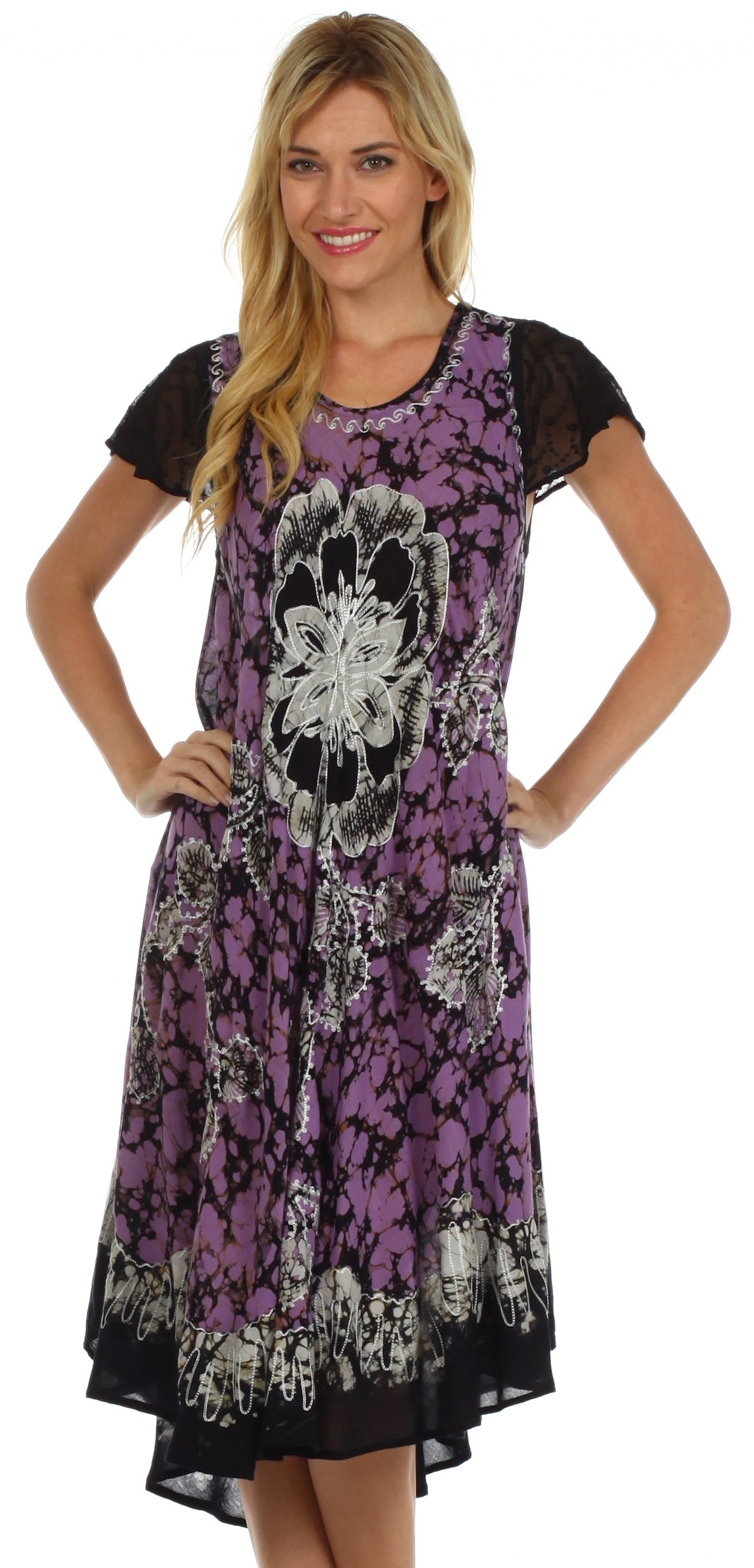 Sakkas Aloha Floral Caftan Dress