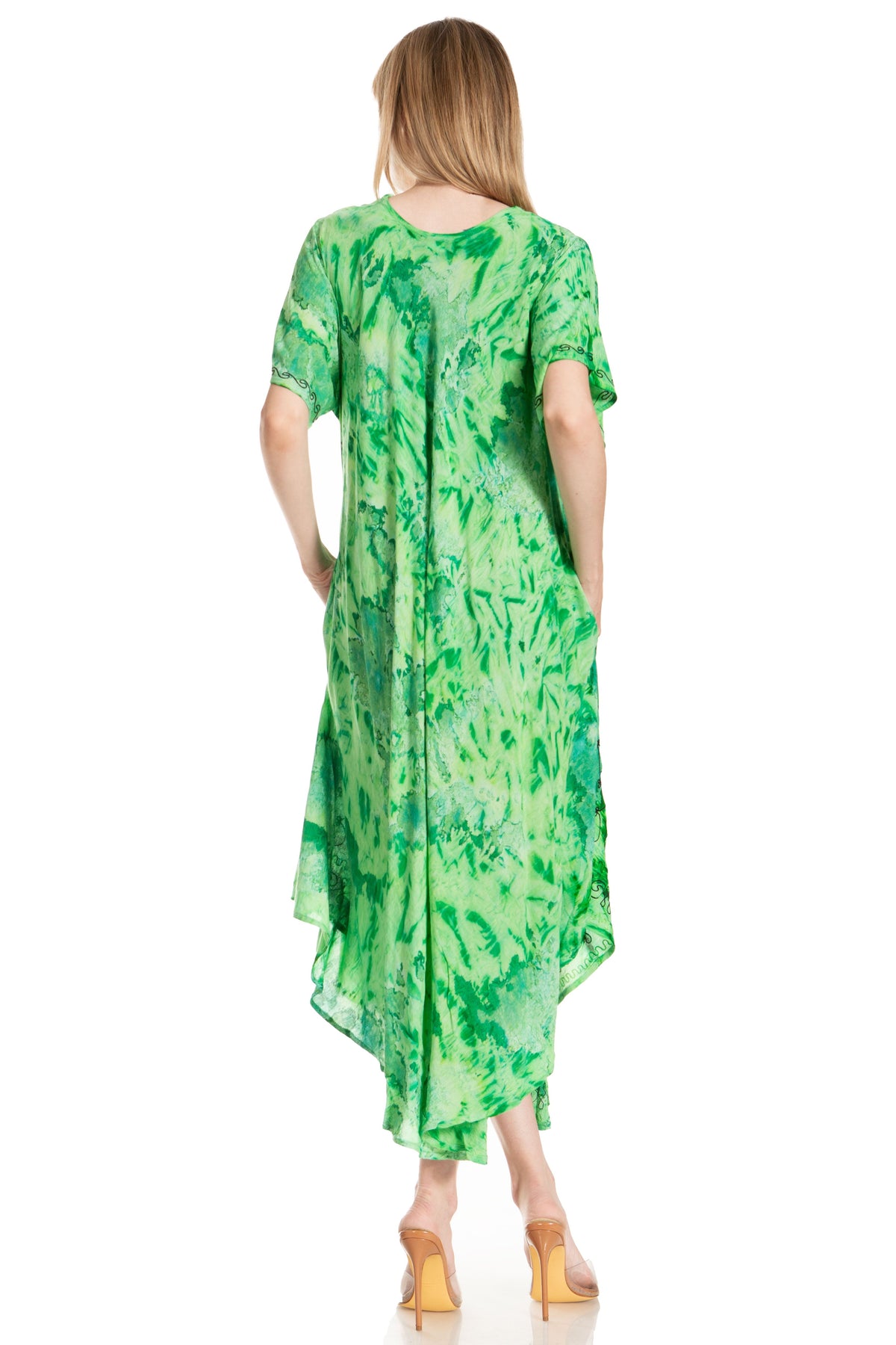 Sakkas Viveka Embroidered Caftan Dress