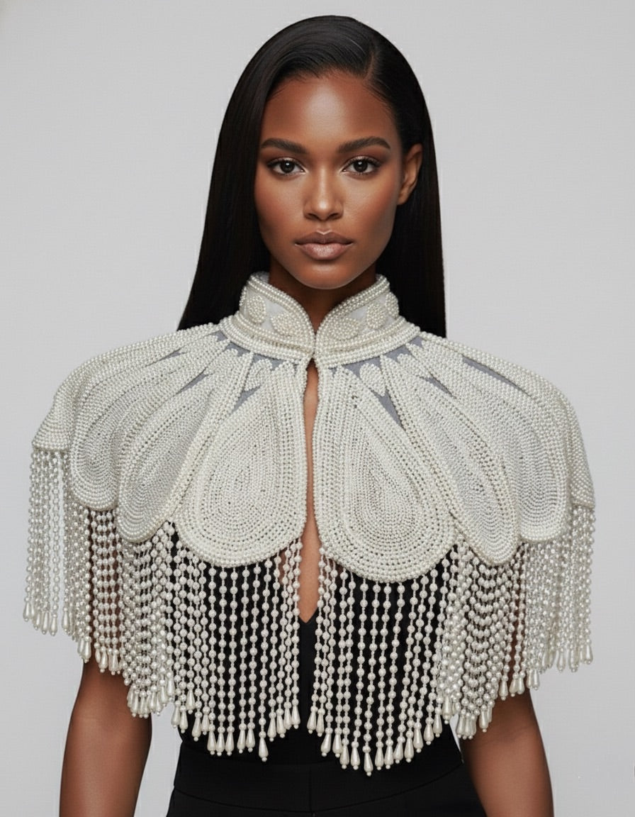 Pearl Halo Cape