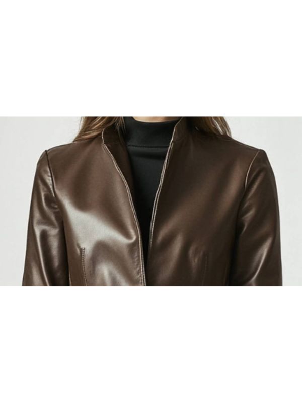 Evie Leather Brown Jacket - Women Leather Jacket Brown