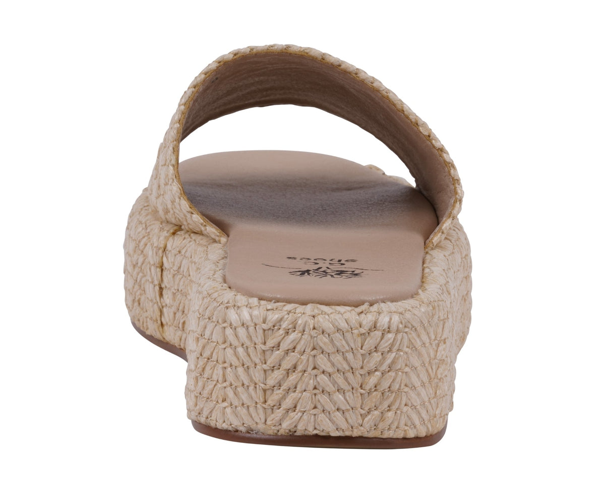 Women's Evie Natural Platform Slide