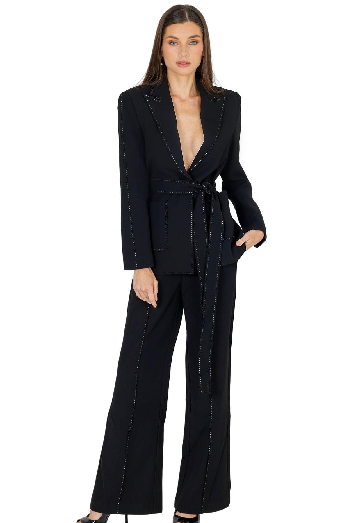 Yena Blazer with Belt