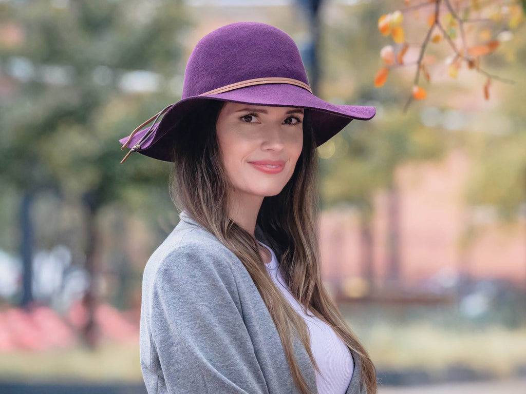 Wool Felt Floppy Hat for Women Fiona