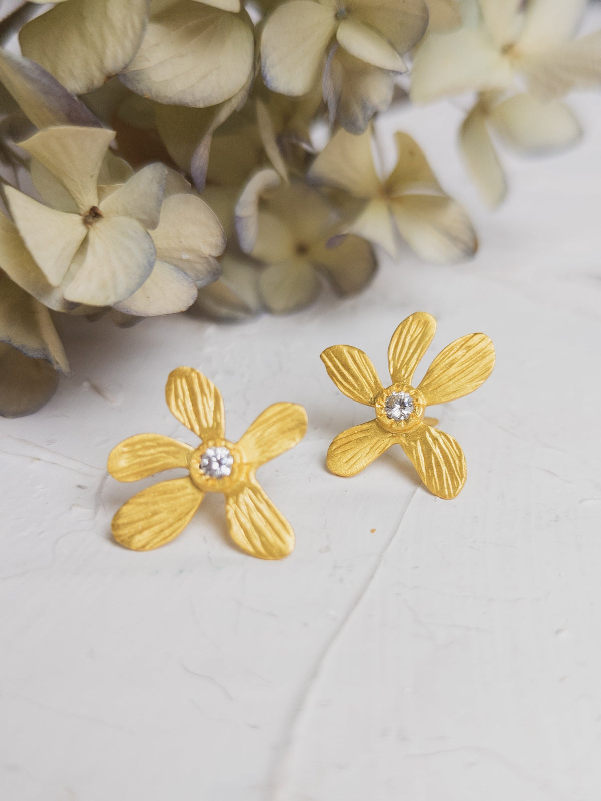 Five Petal Wild Flower Earrings
