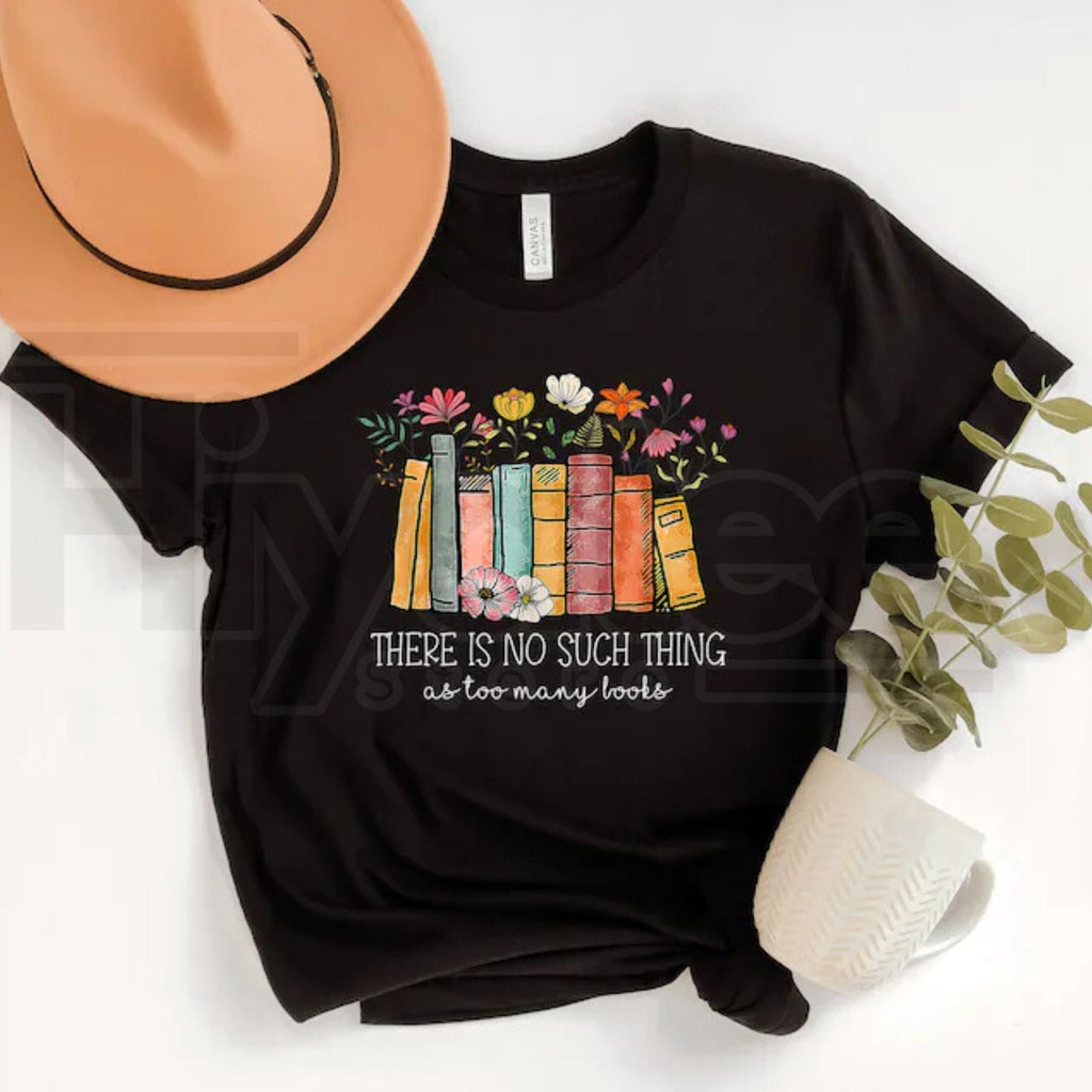 Floral Book T-Shirt – Bookworm Librarian Gift Graphic Tee