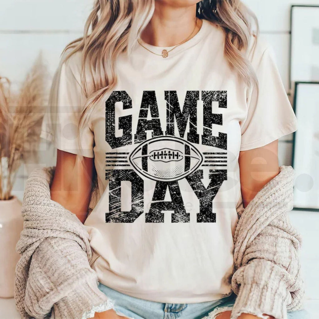 Football Season Game Day T-Shirt – Football Mom Graphic Tee, Fall Sports Women's Shirt