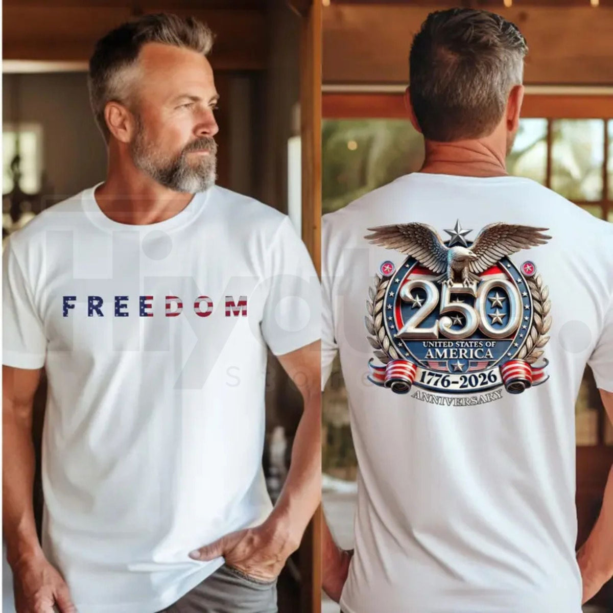 Freedom 250th Anniversary T-Shirt – USA 250 Years Independence Patriotic Tee