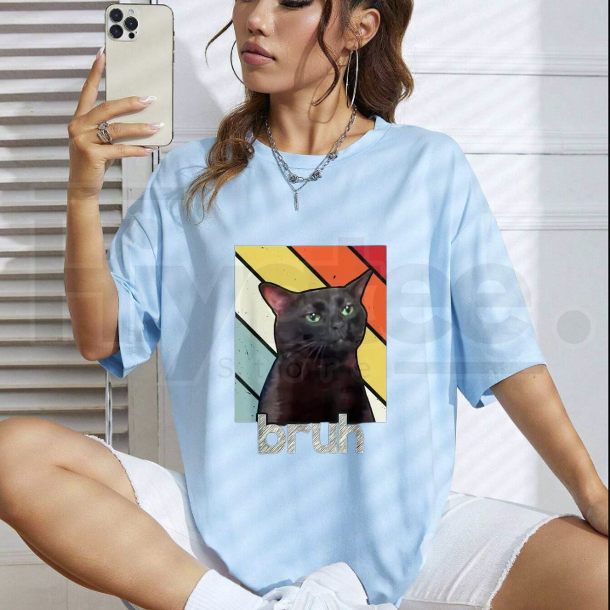 Funny Bros & Cat Meme Graphic Cotton T-Shirt for Boys – Cute Valentine's Day Gift for Kids