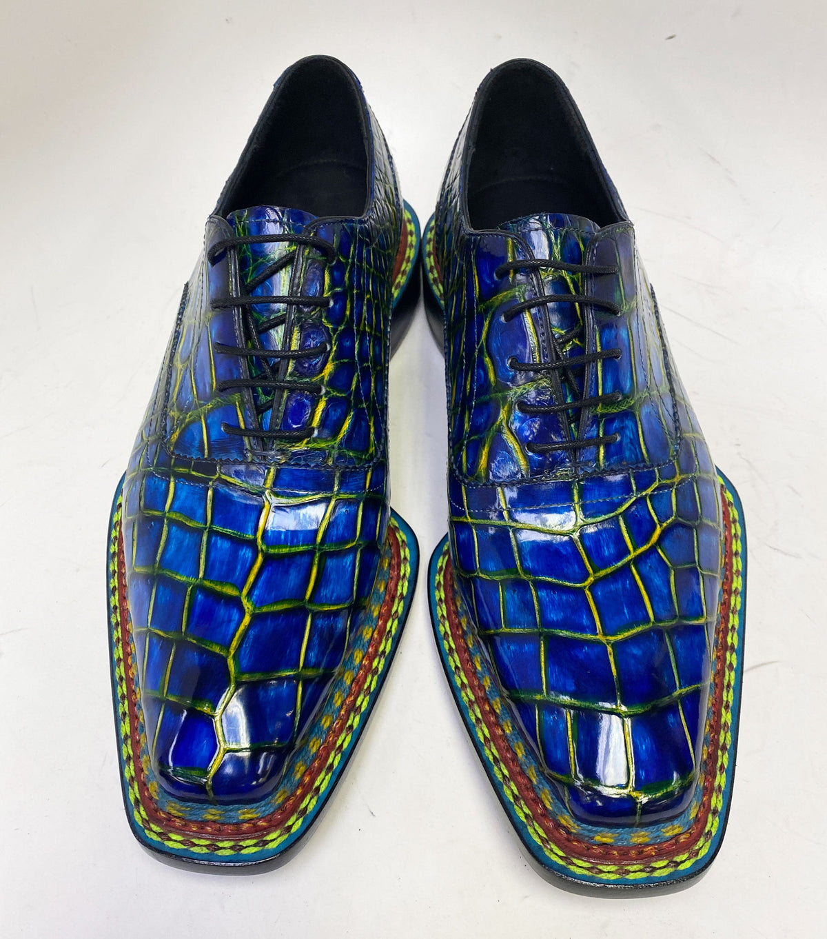 Maurice Custom Ghost Alligator Oxford - Navy