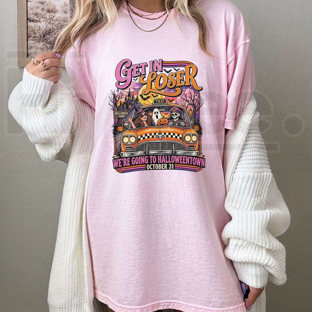 Going To Halloweentown Graphic T-Shirt – Spooky Retro Halloween Travel Tee