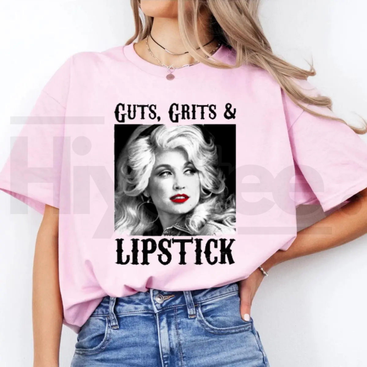 Guts Grit And Lipstick T-Shirt – Country Cowgirl Western Concert Graphic Tee