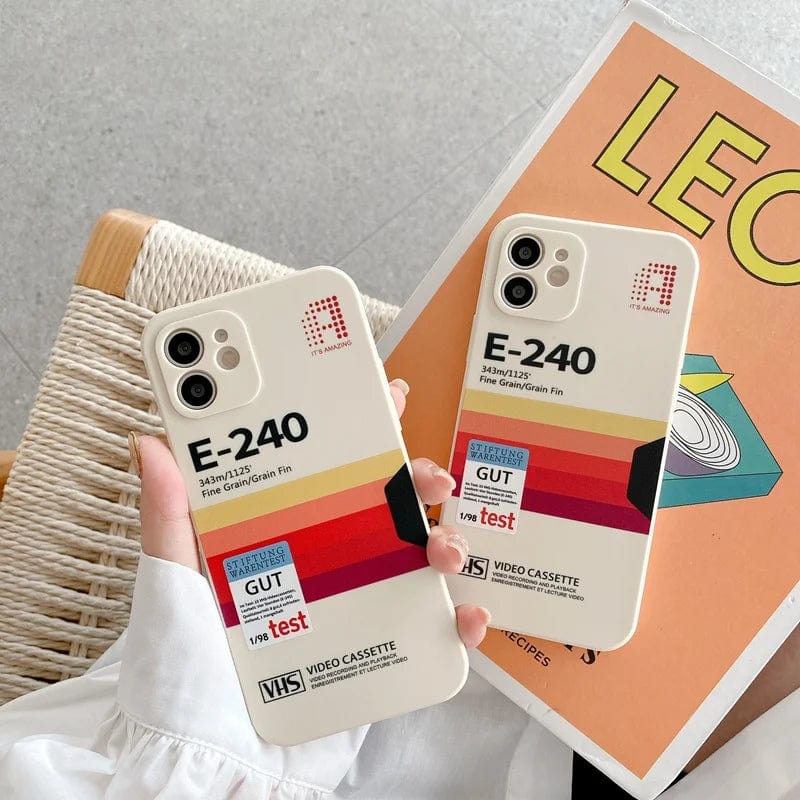 Retro Vibes VHS Label iPhone Case