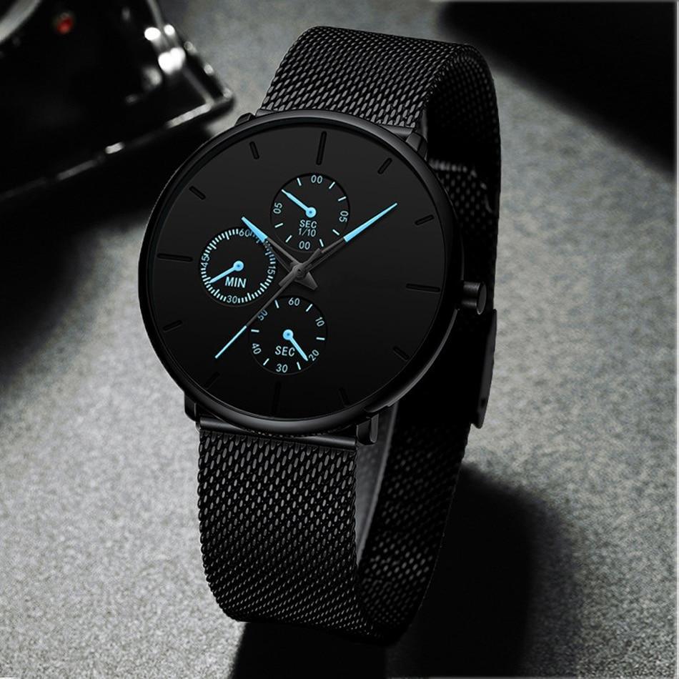 Relogio Masculino Unisex  Woman and Men Quartz Watch In Casual Slim Mesh Style Designer Sport Watch