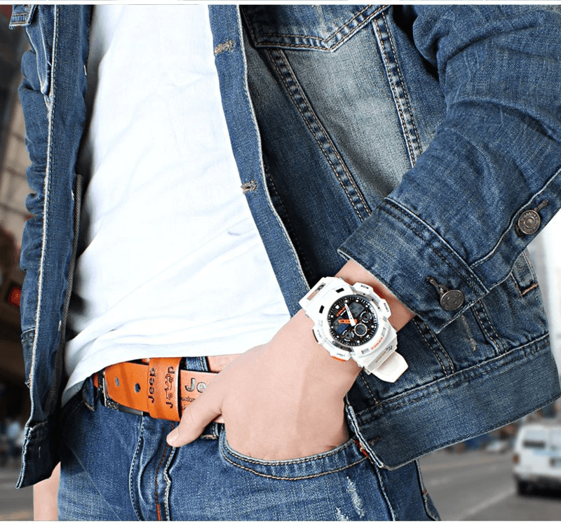 STEVVEX Fashion Luxury G Style Military Men's Sports Digital Watch Male Analog Wristwatch Diver For Men's and Boys