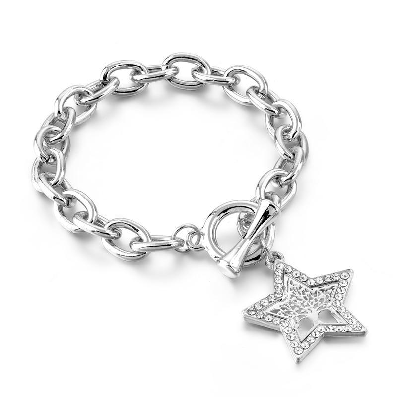 Modern New Fashion Elegant Chain Medalon Bracelet Amazing Luxury Classic Bracelet Women's Gold Bracelets Vintage Tree Of Life