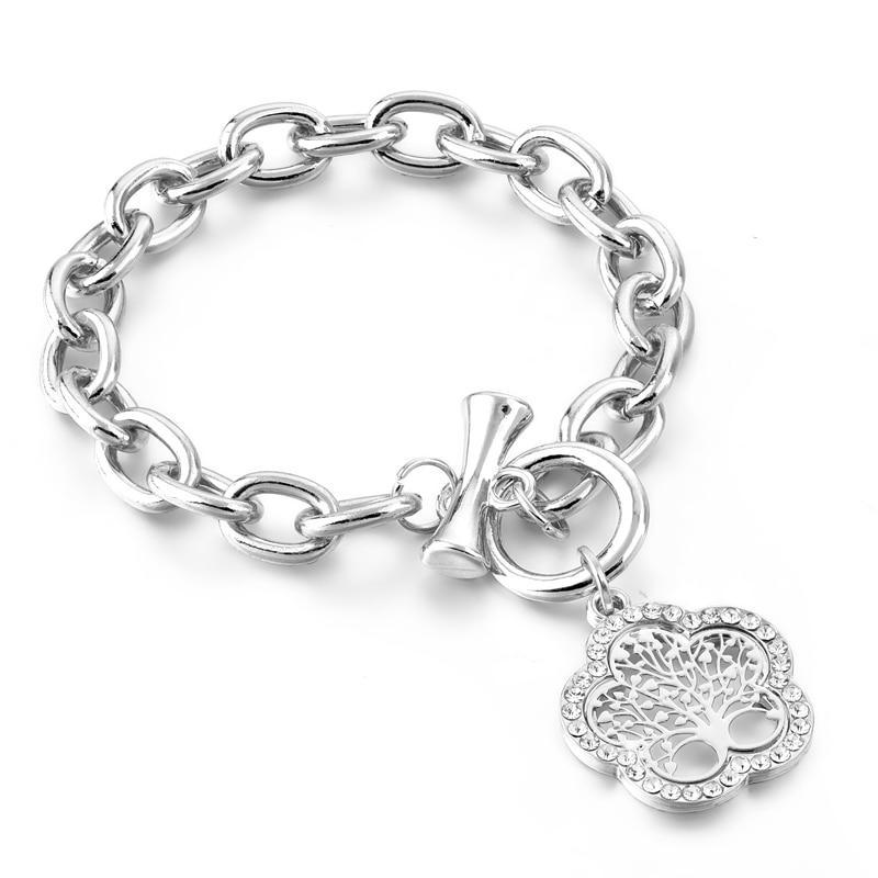 Modern New Fashion Elegant Chain Medalon Bracelet Amazing Luxury Classic Bracelet Women's Gold Bracelets Vintage Tree Of Life
